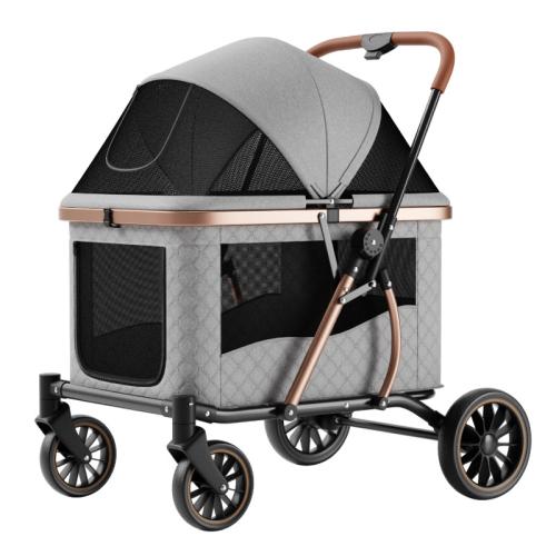Carbon Staal & Oxford De wandelwagen van het huisdier meer kleuren naar keuze stuk