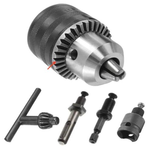 Flashlight drill chuck ratchet self-locking chuck 13mm all-metal charging drill chuck