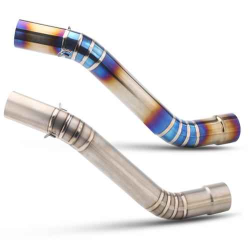 For Kawasaki ZX10R 04-05 08-21 Burnt Blue Stainless Mid Pipe