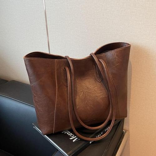 PU Leather & Nylon Shoulder Bag durable & large capacity PC