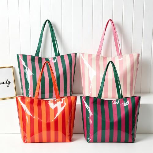 Polyester Easy Matching Shoulder Bag durable & large capacity & waterproof striped PC