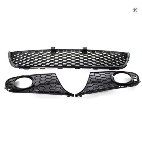 Front Lower Grille Fog Light Grill Cover Honeycomb For 2009-13 VW Golf/Jetta MK6