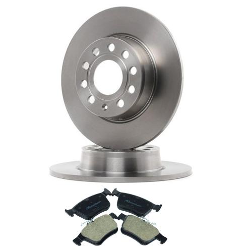 REAR BRAKE DISCS and PADS FOR AUDI A3 SEAT LEON 5F SKODA KAROQ VW GOLF 7