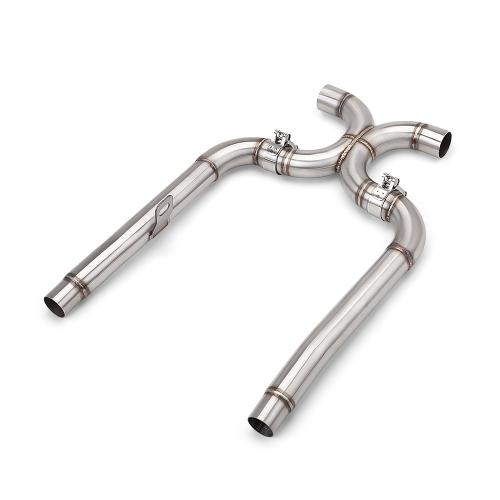 For Triumph Bonneville T120 T100 2021-2024 Resonator Delete Mid Pipe