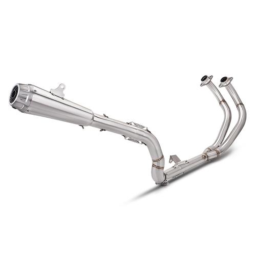 For Yamaha Tenere 700 T700S Full Exhaust High Mount Header Mid Pipe & Slip-On Muffler