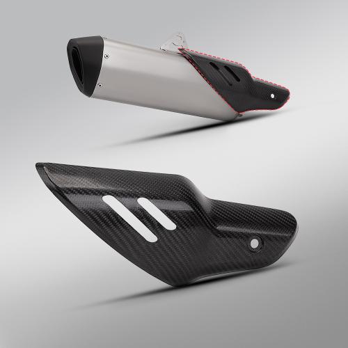 For Zhangxue 500RR Carbon Fiber Exhaust Heat Shield Cover Anti-Scald High Temp