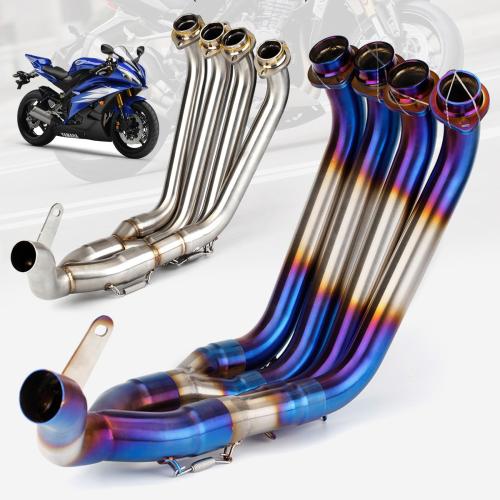 For Yamaha R6 YZF-R6 2006-2016 Header Exhaust Fits Stock Muffler
