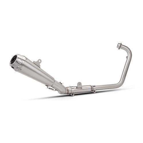 For QJMOTOR Sai 250 Stainless Split Slip-On Muffler Exhaust