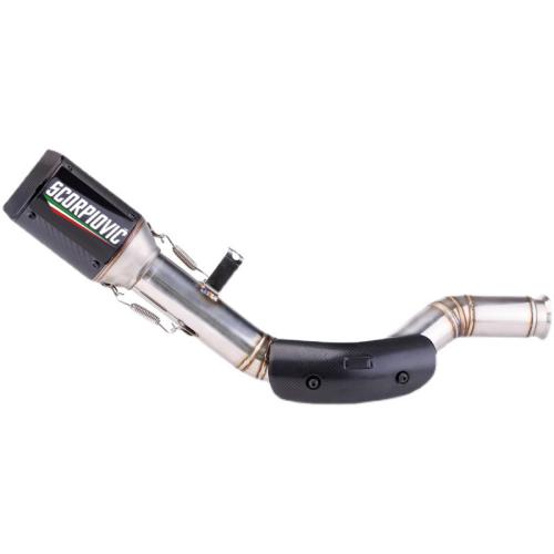 For KTM 390 Duke / RC390 High Mount Side Stainless Mid Pipe Exhaust