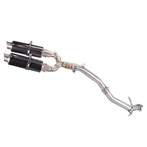 For Suzuki GSR400/GSR600 BK400/600 Carbon Fiber Resonator Delete Mid Pipe