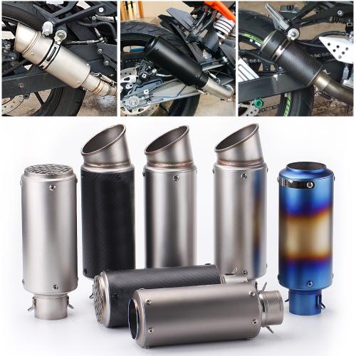 Universal 51mm SC Exhaust w/ Iron Bar for Kawasaki CFMOTO Yamaha