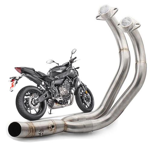 For Yamaha MT-07 R7 XSR700 Stainless Front Header Exhaust Pipe