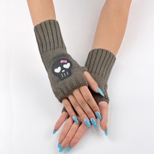 Acryl Vrouwen half vinger handschoen meer kleuren naar keuze : Paar