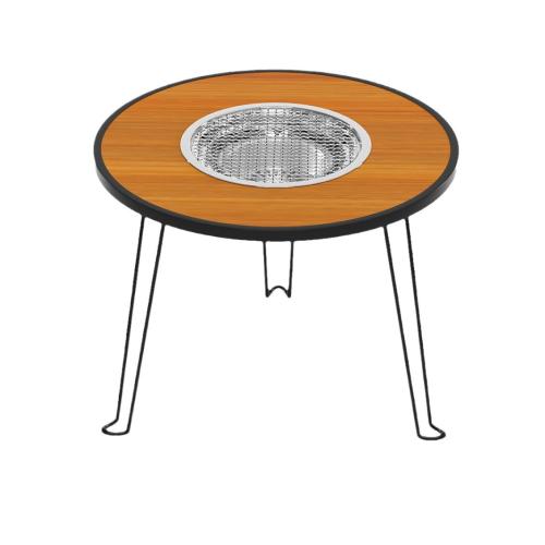 Houten & Ijzer Opvouwbare tafel stuk