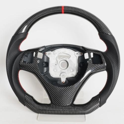 Carbon Fiber Steering Wheel For BMW E90 E92 E93 SSG 328i 335i with CF Trim 05-12