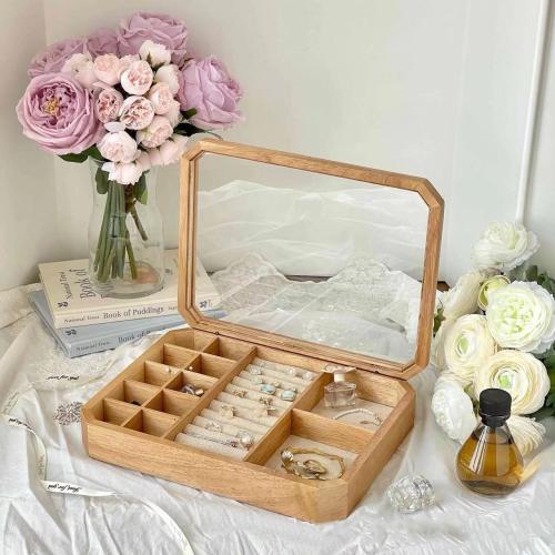 Hout Sieraden Opslag Case stuk