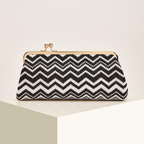 Polyester Clutch Tas Striped stuk