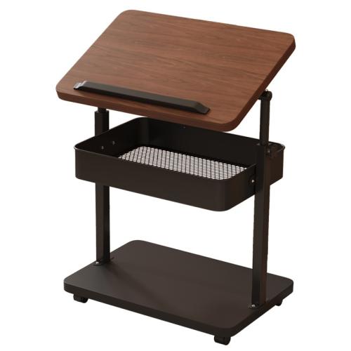 Staal & Fiberboard met gemiddelde dichtheid Zijtabel Zwarte stuk