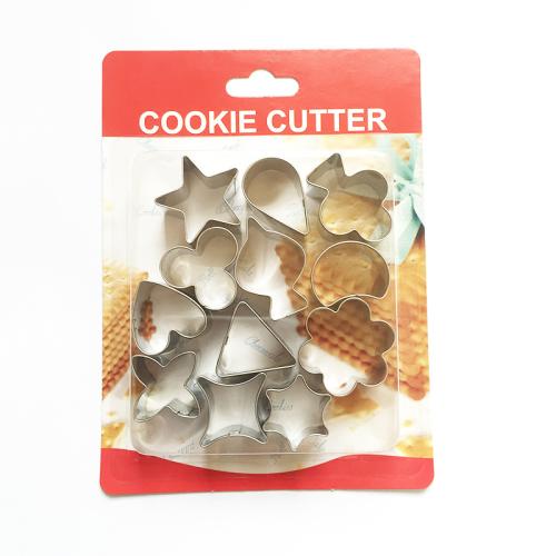 Rvs Biscuit Mallen Zilveren Instellen