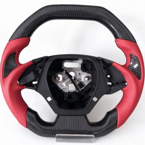 Real Carbon Fiber Sport Steering Wheel For Chevrolet Camaro 2016-2024 W/Heated