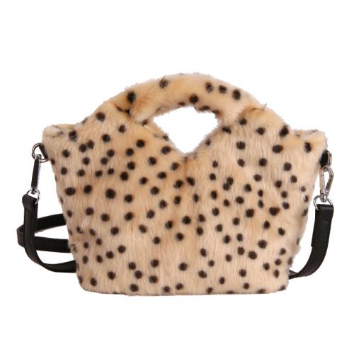 Pluche Handtas Leopard stuk