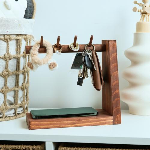 Hout Opslagrek Brown stuk