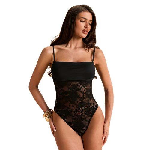 Polyamide & Spandex Sexy Teddy Kant Bloemen meer kleuren naar keuze stuk