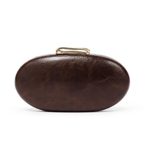 PU-leer Clutch Tas Koffie stuk