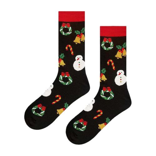 Polyester en katoen Mannen Enkel Sock Jacquard Zwarte :37-46 Paar