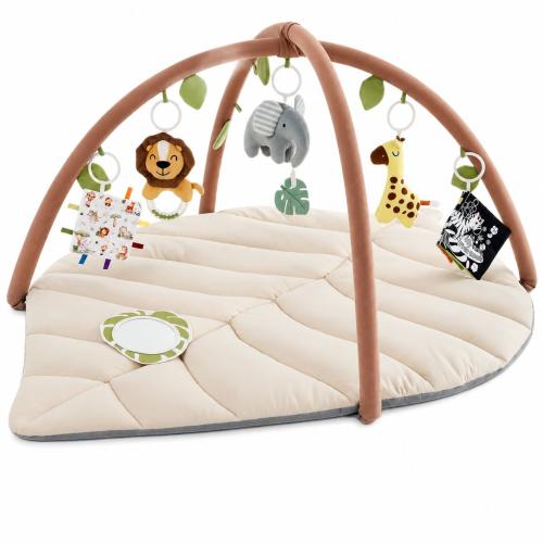 Polyester Baby Speelmat Plastic bladpatroon meer kleuren naar keuze Vak