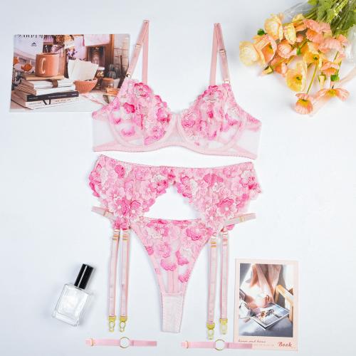 Polyester Sexy Bh Set Goede & T-back Rillen meer kleuren naar keuze stuk