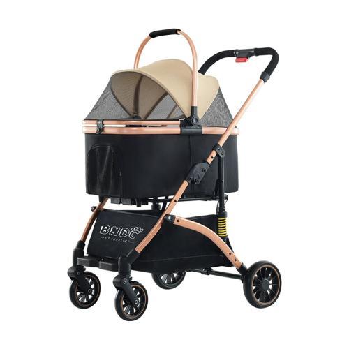Carbon Staal & Plastic De wandelwagen van het huisdier meer kleuren naar keuze Instellen