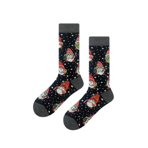 Polyester en katoen Unisex kniekousen Zwarte :37-46 Paar