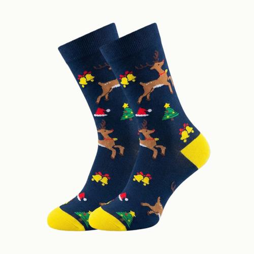 Polyester en katoen Unisex kniekousen Deerlet Blauwe :37-46 Paar