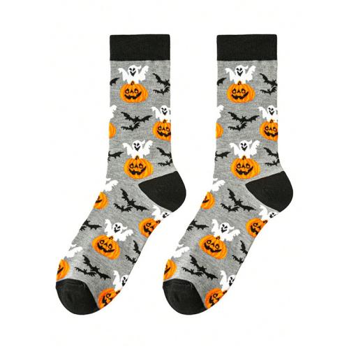Polyester en katoen Unisex kniekousen Grijs :37-46 Paar