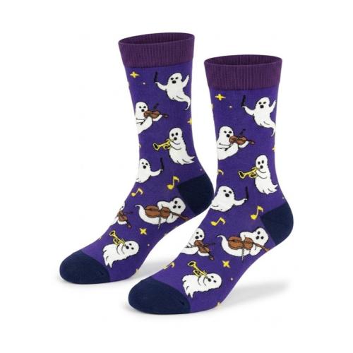 Polyester en katoen Unisex kniekousen Paarse :37-46 Paar
