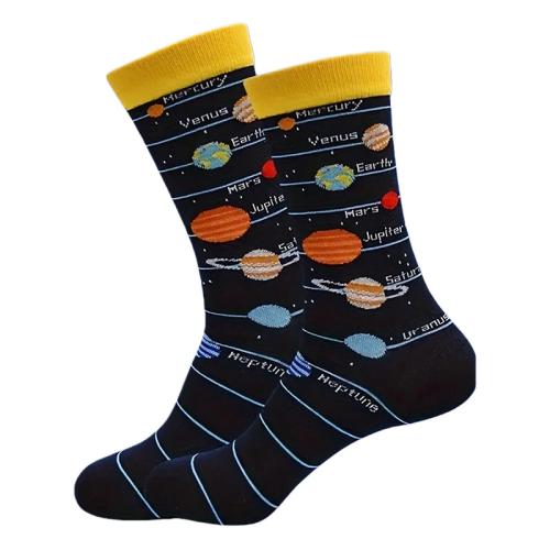 Polyester en katoen Unisex kniekousen Geometrische Zwarte :37-46 Paar