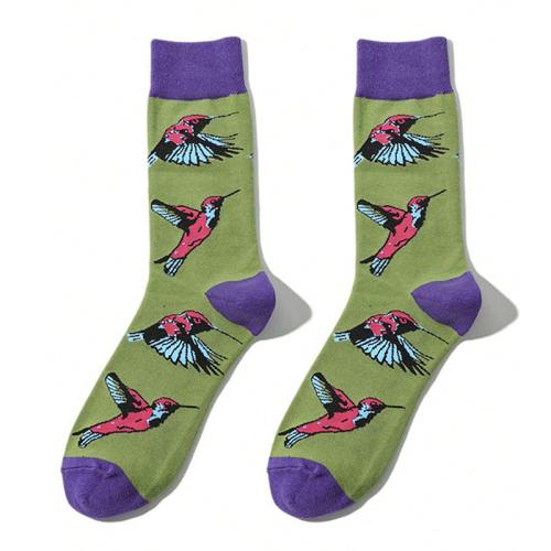 Polyester en katoen Unisex kniekousen dierenprints Groene :37-46 Paar