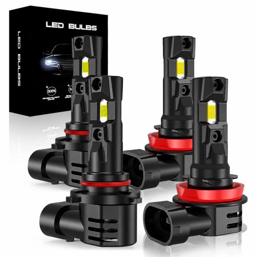 E6 9005 High Beam / H11 Low Beam LED Headlight Bulbs CSP 120W for Nissan Altima